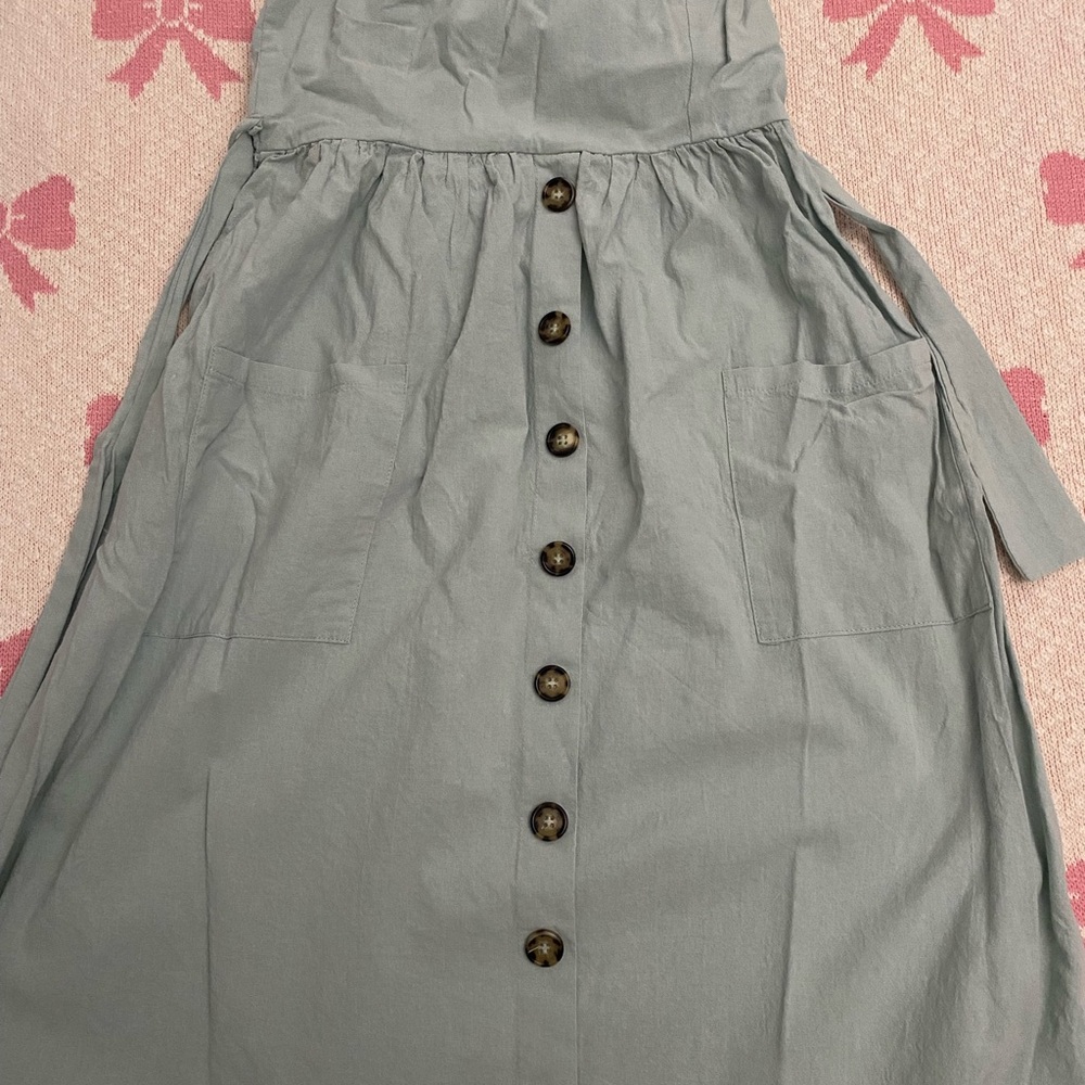 Mint green summer dress